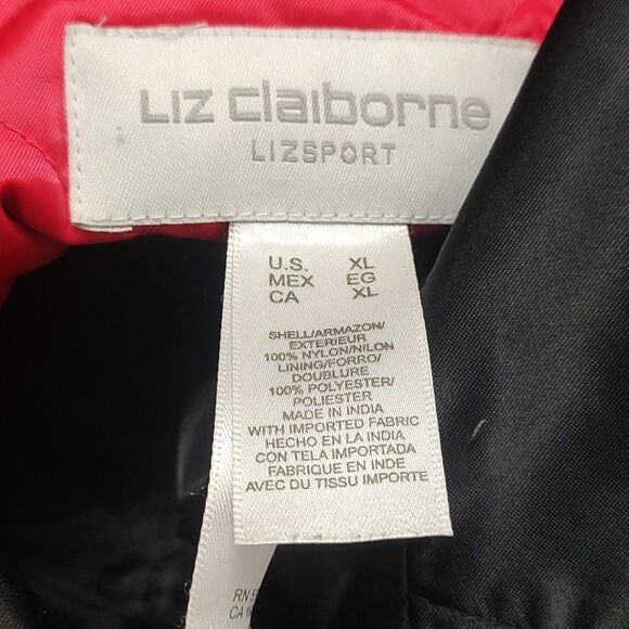Liz Claiborne Liz Sport black button down coat  Sz XL - Picture 6 of 6